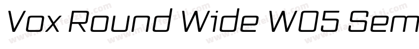 Vox Round Wide W05 Semibold字体转换